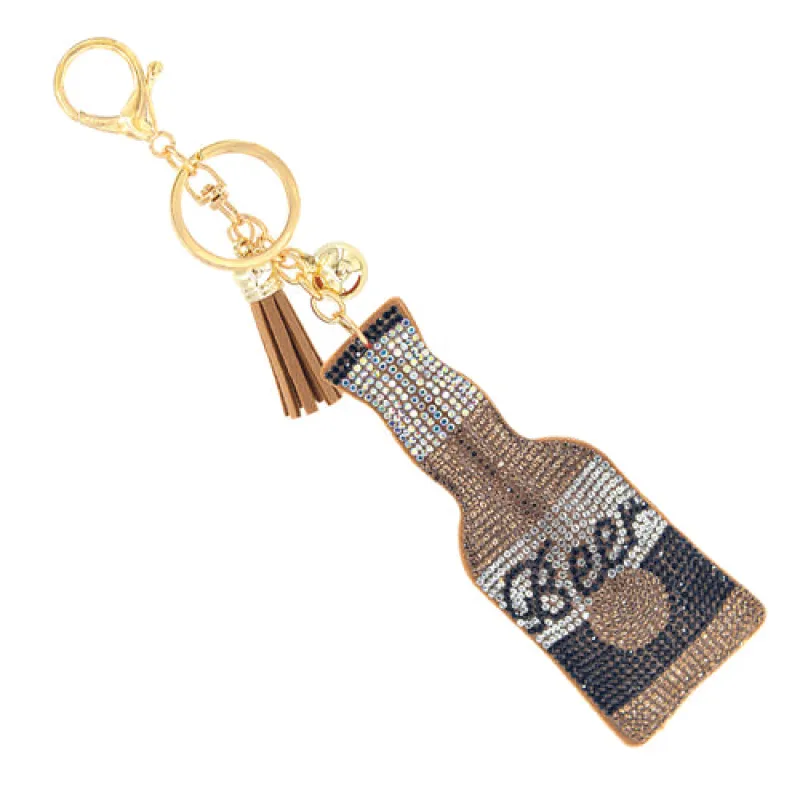 BROWN BEER KEYCHAIN ( 31743 LCTG ) sold by Oh My Jewelry