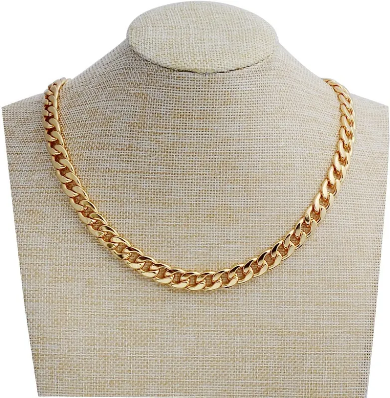 GOLD PLATED NECKLACE ( n228 -20 G ) sold by Oh My Jewelry