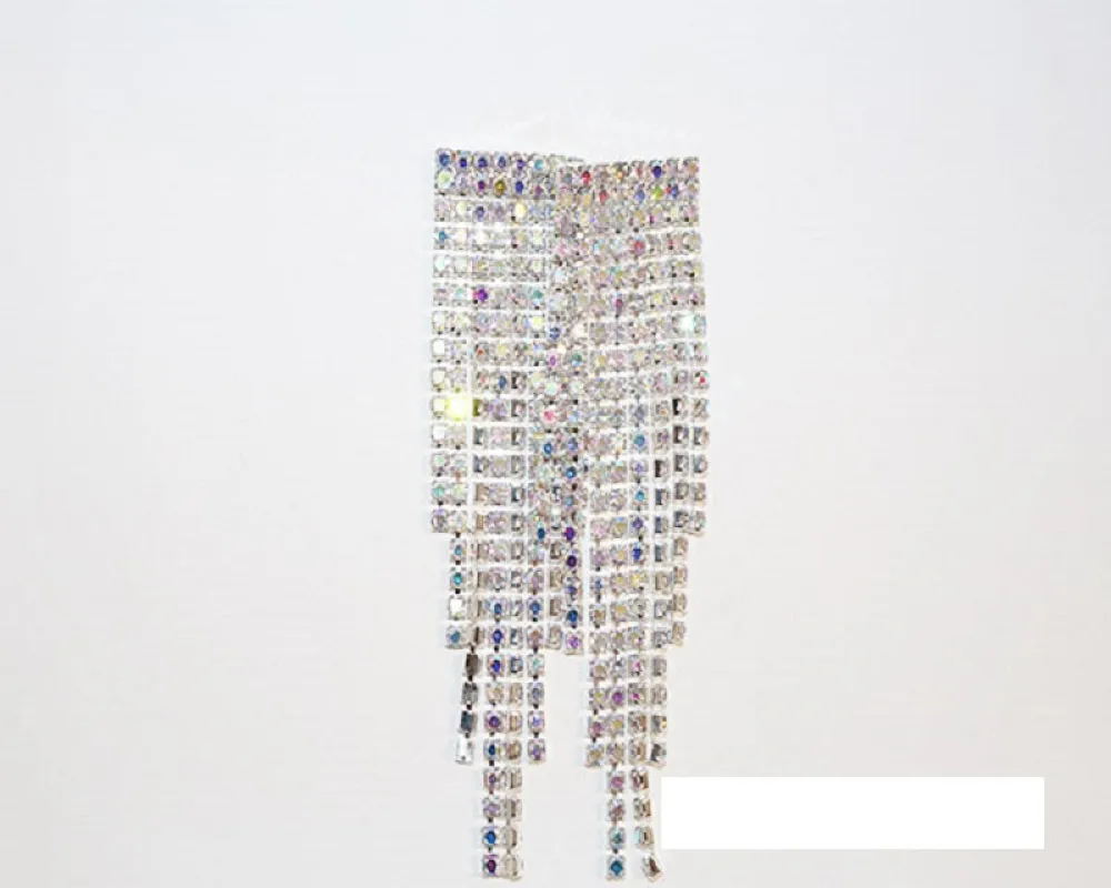 SILVER EARRINGS AB STONES ( 1635 SAB ) sold by Oh My Jewelry