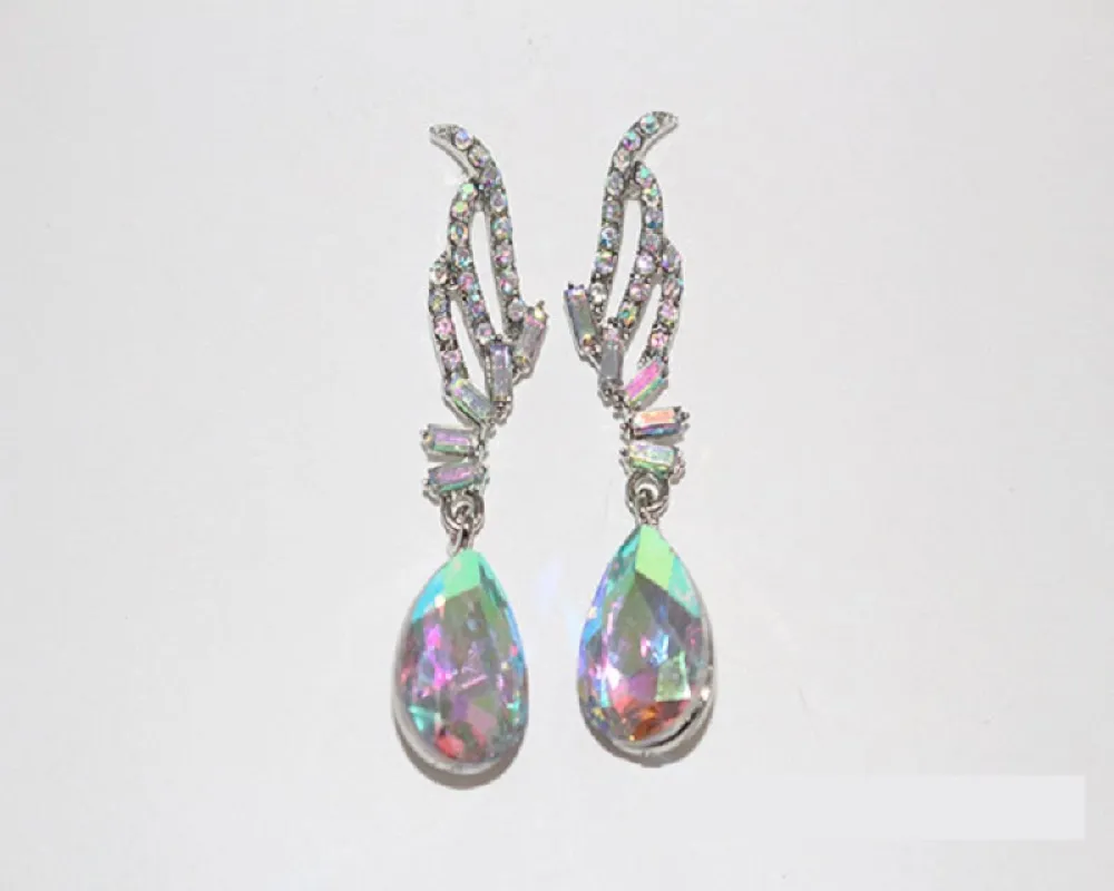 SILVER EARRINGS AB STONES ( 1487 SAB ) sold by Oh My Jewelry