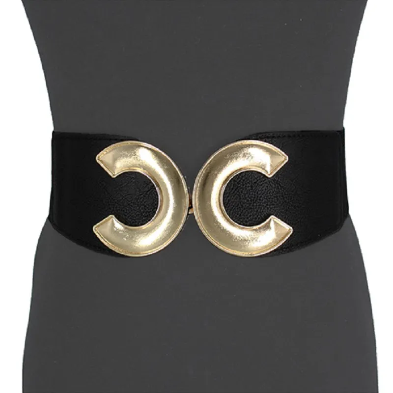 BLACK GOLD STRETCH BELT ( 1072 BKGD ) sold by Oh My Jewelry