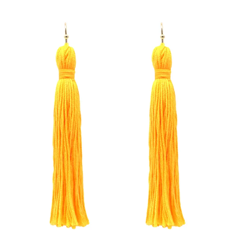 Orange Tassel Earrings ( 6081 ORG ) sold by Oh My Jewelry