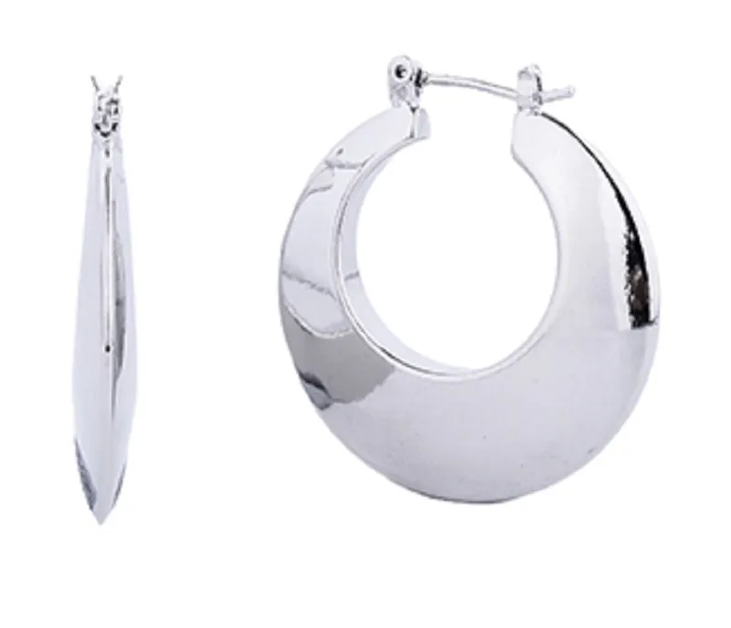 White Gold Dipped Earrings ( 310430 SLV ) sold by Oh My Jewelry