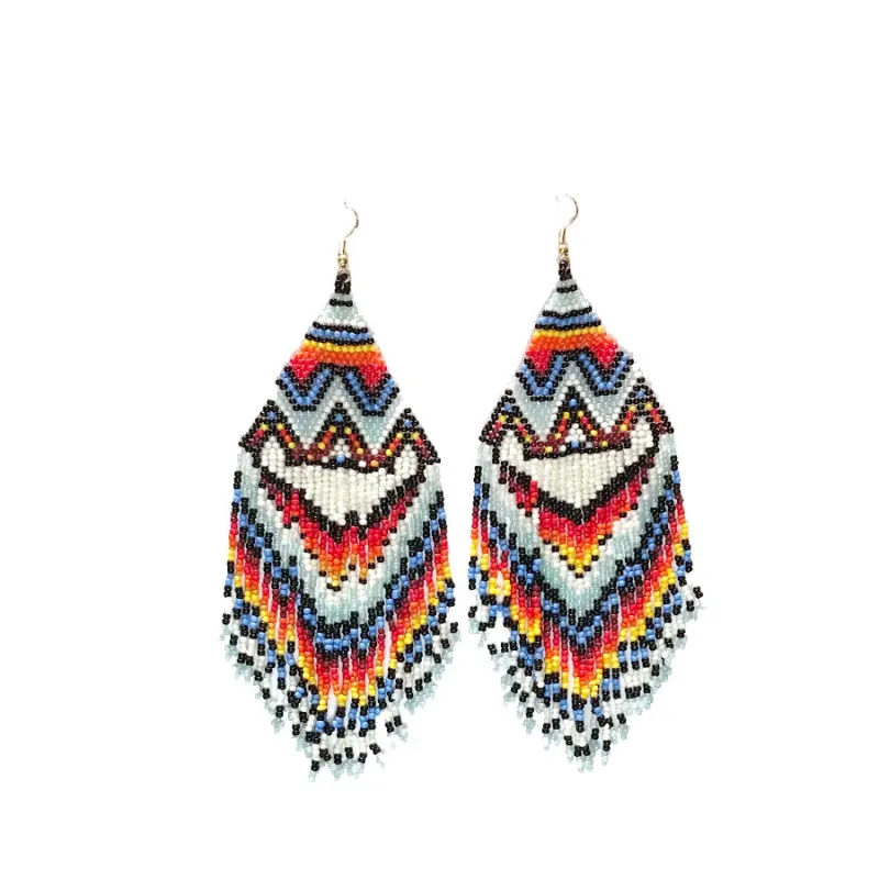 Multi Color Bead Earrings ( 69 MT ) made by Oh My Jewelry