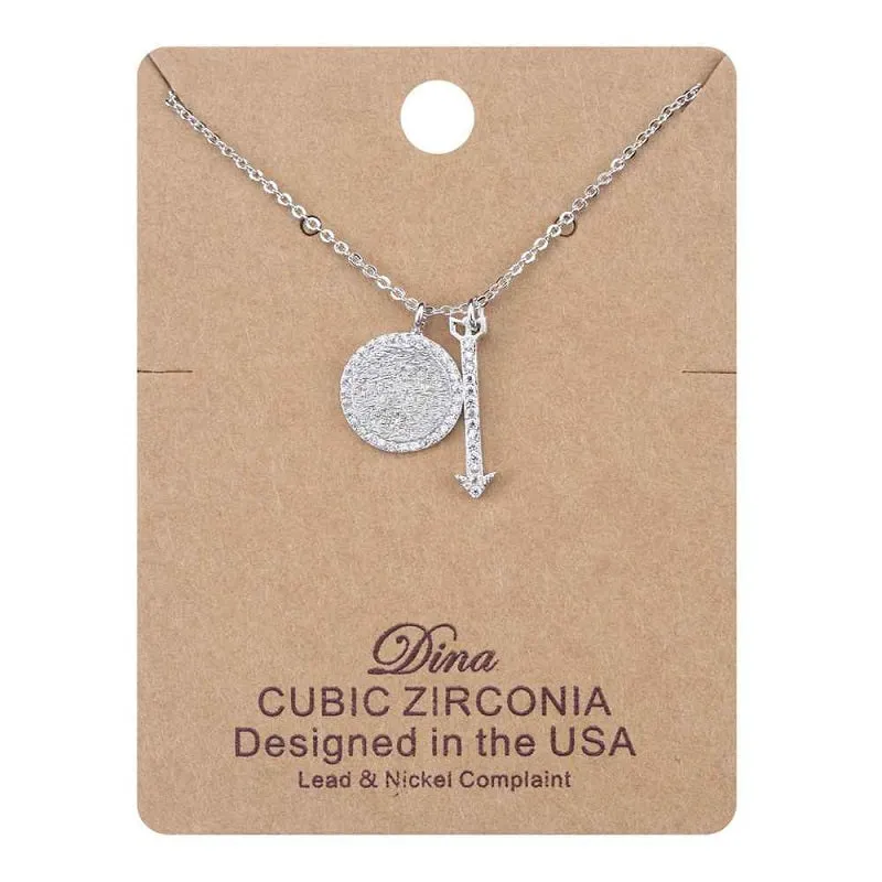 SILVER NECKLACE CZ CUBIC ZIRCONIA PENDANTS ( 366 P ) sold by Oh My Jewelry