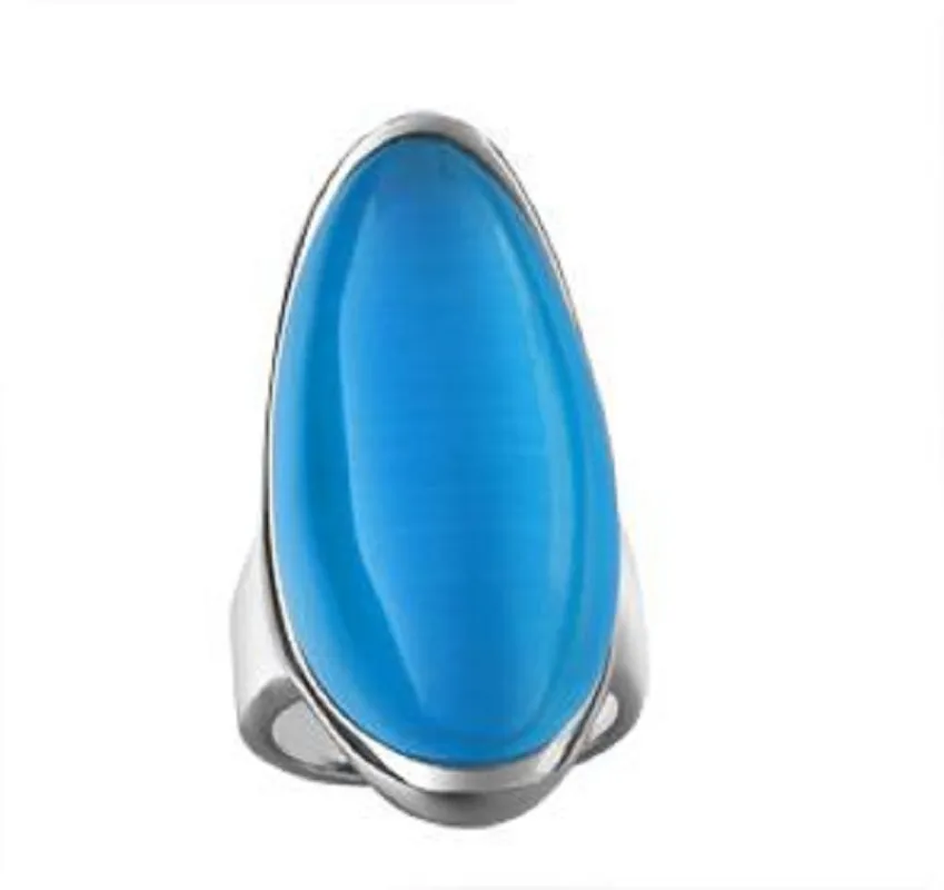 SILVER BLUE RING SIZE 7 ( 602 BL SIZE 7 ) sold by Oh My Jewelry