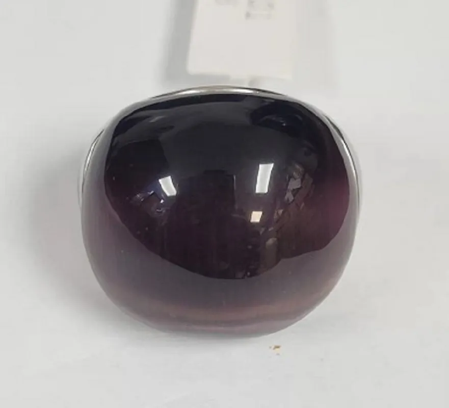 SILVER RING PURPLE STONES SIZE 8 ( 601 PP SZ 8 ) sold by Oh My Jewelry