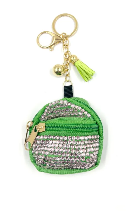 Green Pink Keychain Red Stones ( 0203 GRPK ) sold by Oh My Jewelry