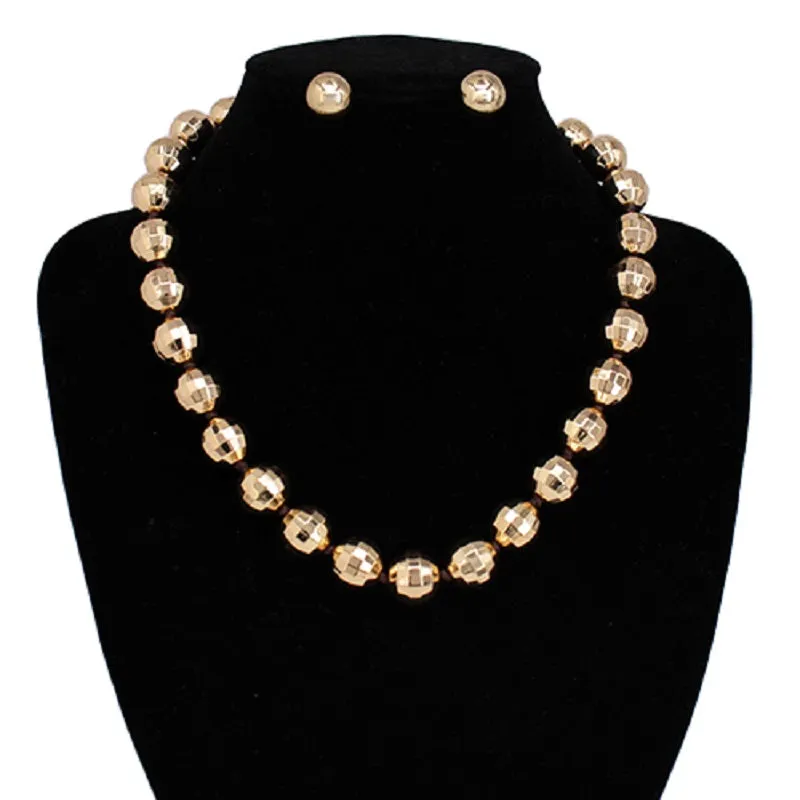 Gold Necklace Set ( 3134 GD ) sold by Oh My Jewelry