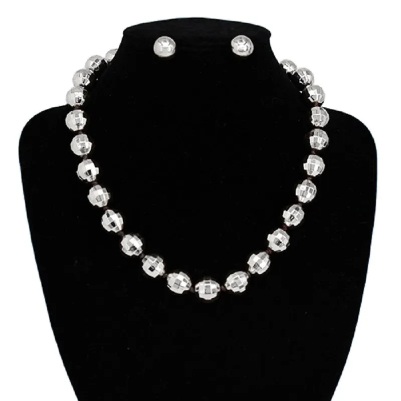 Silver Necklace Set ( 3134 RD ) made by Oh My Jewelry
