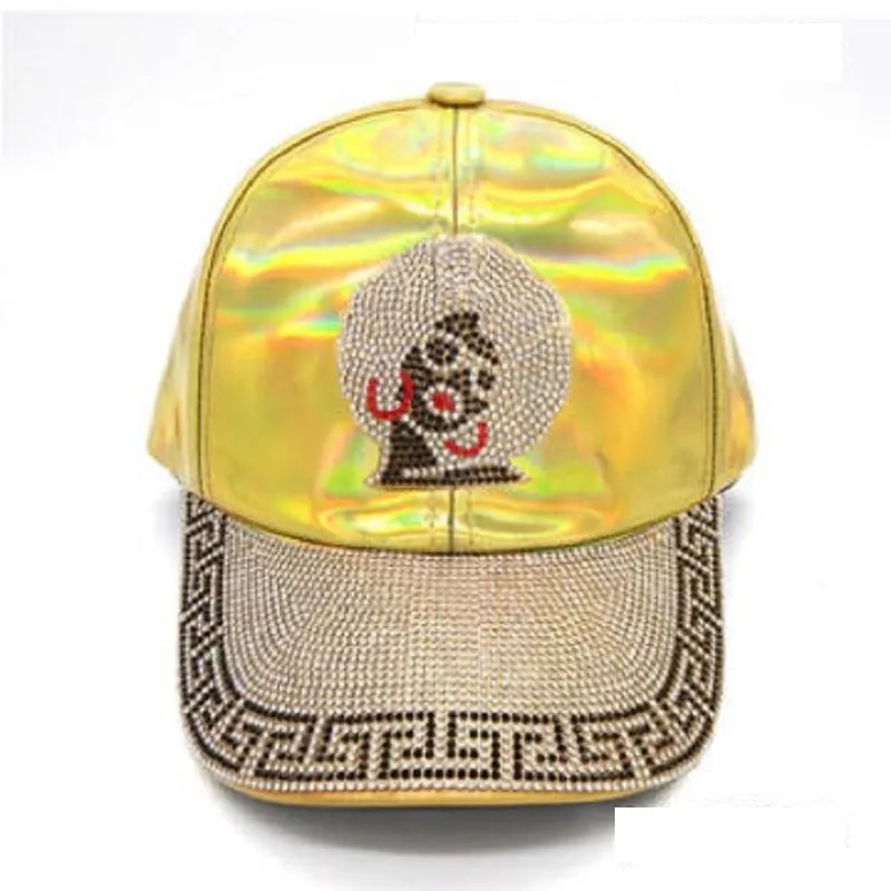 Gold Hat Clear Stones ( 8243 AFROGD ) made by Oh My Jewelry