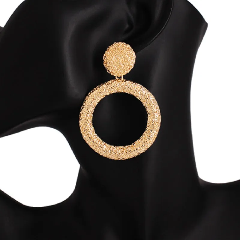 Gold Metal Earrings ( 5237 GD ) sold by Oh My Jewelry