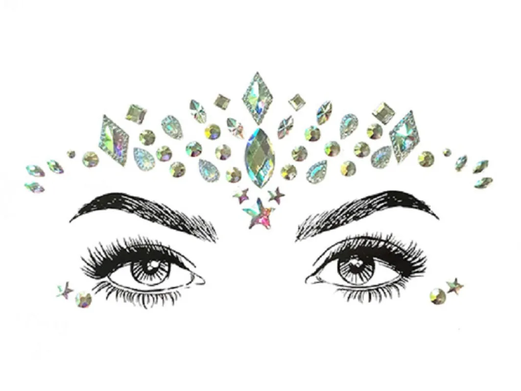 AB Stone Jewelry Facial Stickers ( 1183 ) sold by Oh My Jewelry