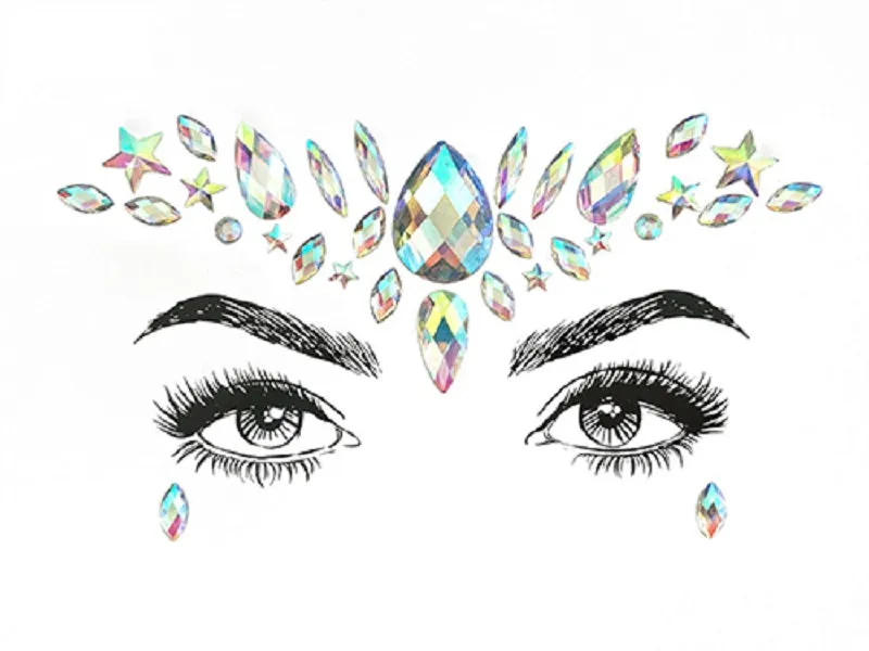 AB Stone Jewelry Facial Stickers ( 1184 ) sold by Oh My Jewelry