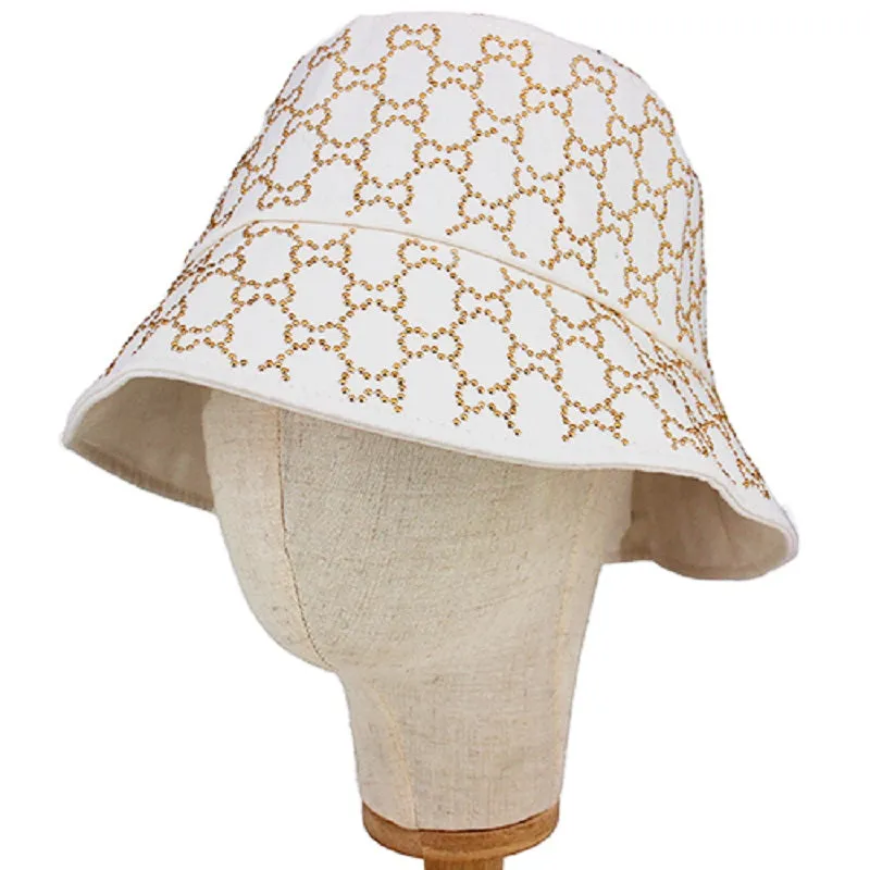 White Gold Bucket Hat ( 1112 WTGOD ) sold by Oh My Jewelry