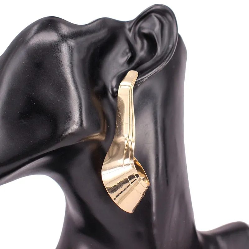 GOLD EARRINGS ( 4235 GD ) sold by Oh My Jewelry