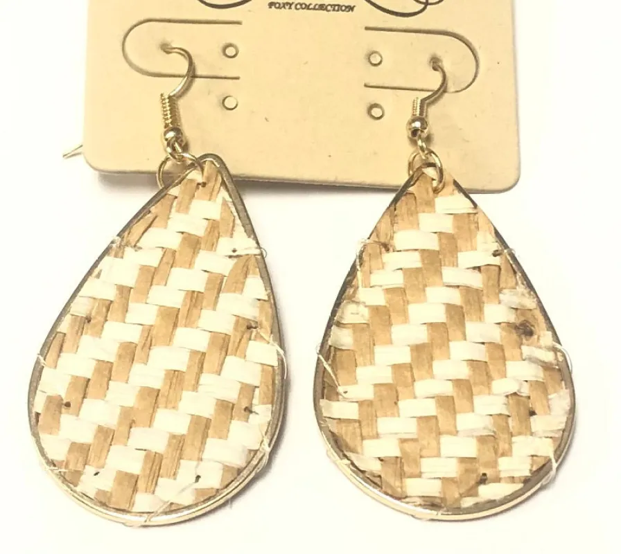 GOLD TAN LIGHT BROWN EARRINGS ( 5193 LB ) sold by Oh My Jewelry