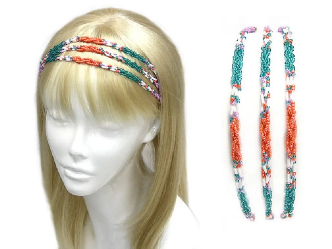 MULTI COLOR BEAD HEAD BAND ( 0005 MT2 ) sold by Oh My Jewelry