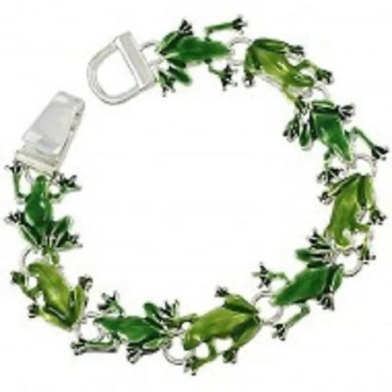 Green Frog Magnetic Bracelet ( 3473 ) sold by Oh My Jewelry