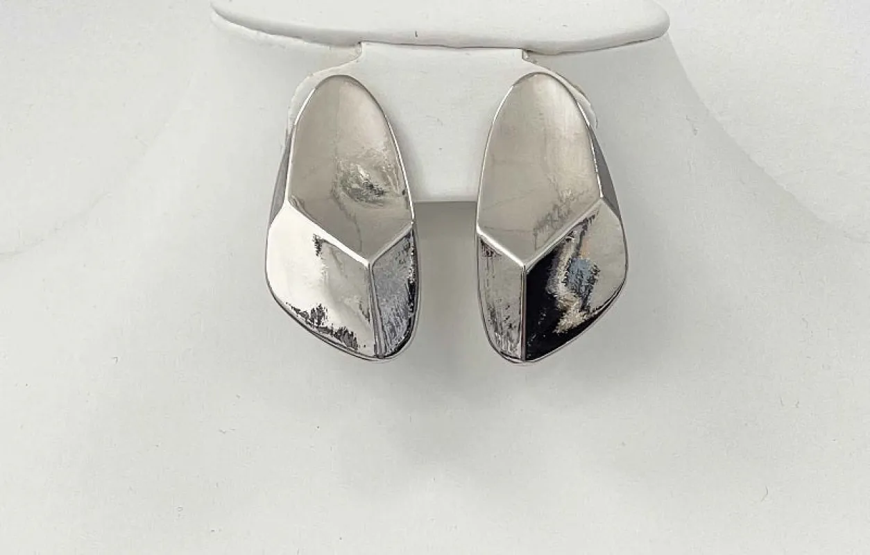 SILVER CLIP ON EARRINGS ( 3068 S ) sold by Oh My Jewelry