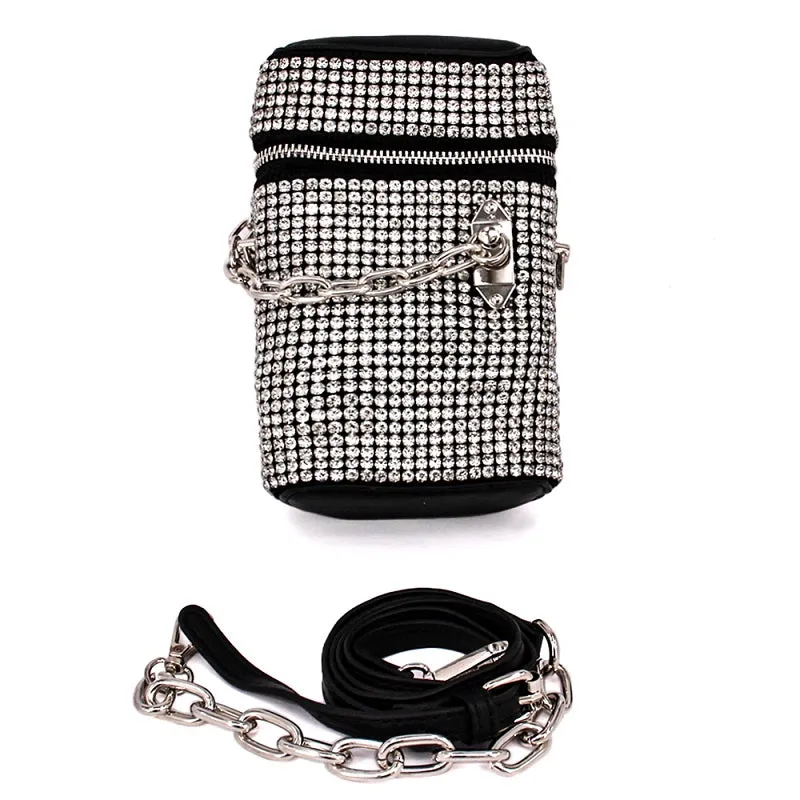 BLACK BAG CLEAR STONES ( 2998 BKCLR ) sold by Oh My Jewelry