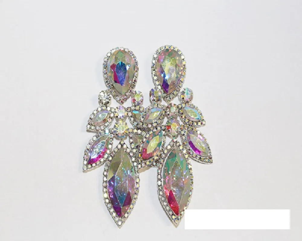 SILVER EARRINGS AB STONES ( 1522 SAB ) sold by Oh My Jewelry