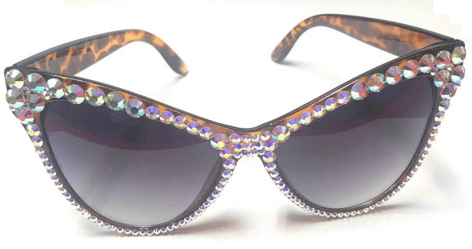 TORTOISE SHELL SUNGLASSES AB STONES ( 1165 AB ) sold by Oh My Jewelry