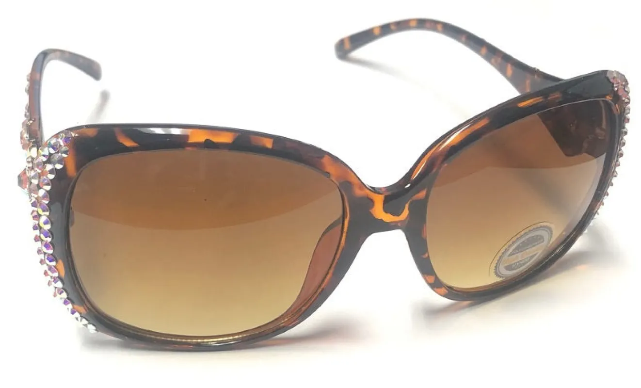TORTOISE SHELL SUNGLASSES AB STONES ( 998 AB ) sold by Oh My Jewelry