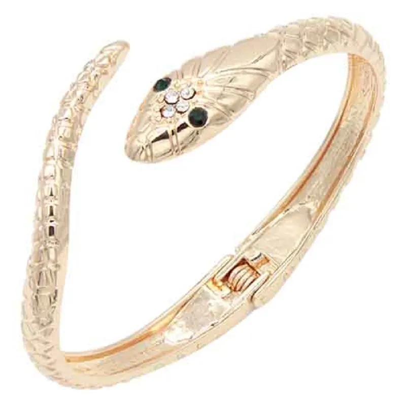 GOLD SNAKE BANGLE ( 5503 GD ) sold by Oh My Jewelry