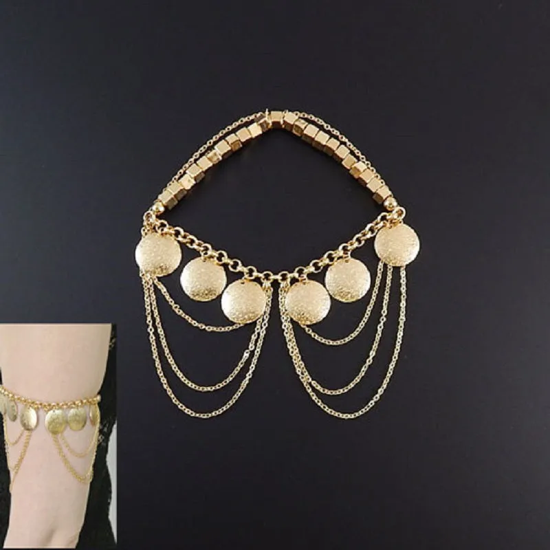 GOLD ARM CUFF ( 2036 GD ) sold by Oh My Jewelry