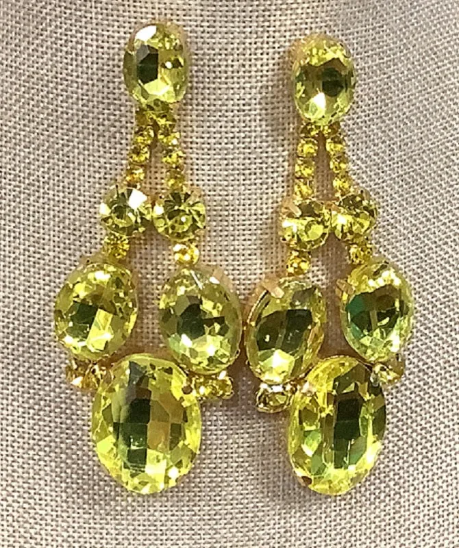 GOLD EARRINGS YELLOW STONES ( 8185 GYE ) sold by Oh My Jewelry