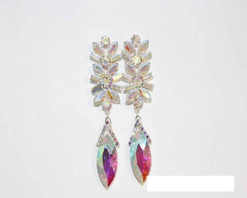 SILVER EARRINGS AB STONES ( 1638 SAB ) sold by Oh My Jewelry