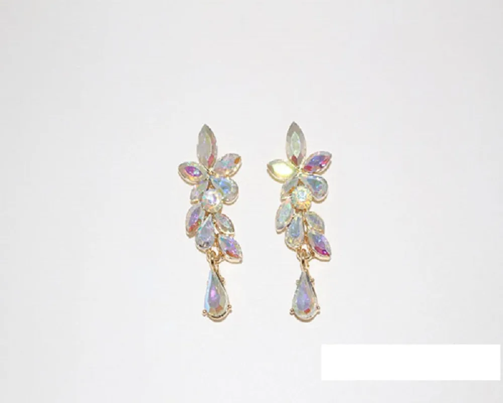 GOLD EARRINGS AB STONES ( 1391 GAB ) sold by Oh My Jewelry