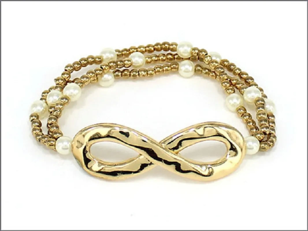 GOLD STRETCH BRACELET INFINITY ( 04223 GL ) sold by Oh My Jewelry
