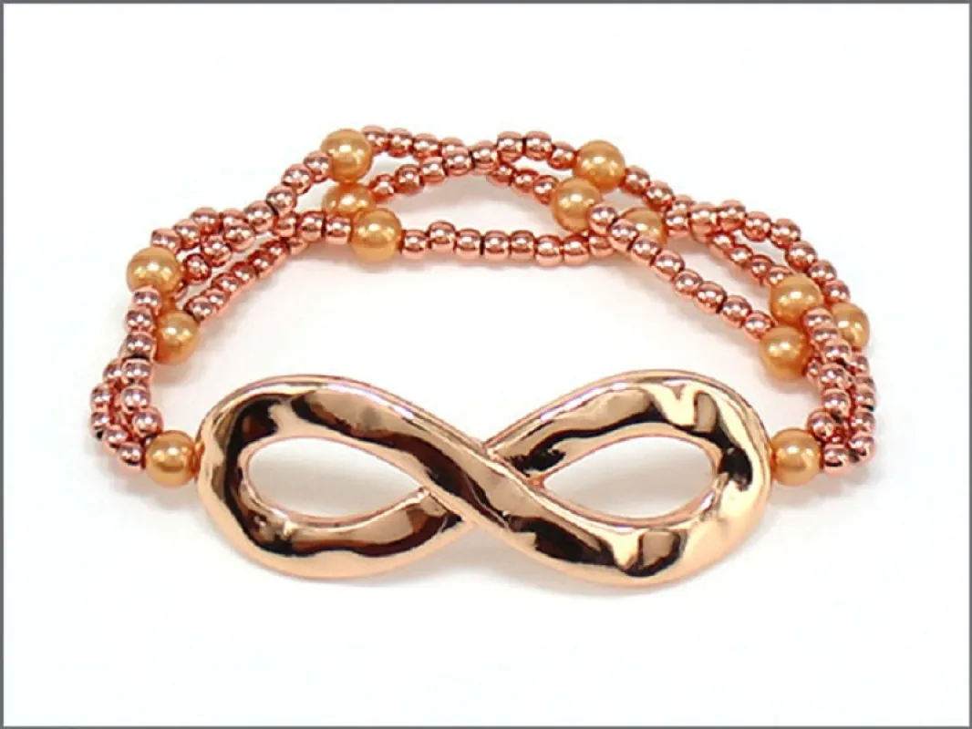 ROSE GOLD STRETCH BRACELET INFINITY ( 04223 RG ) sold by Oh My Jewelry