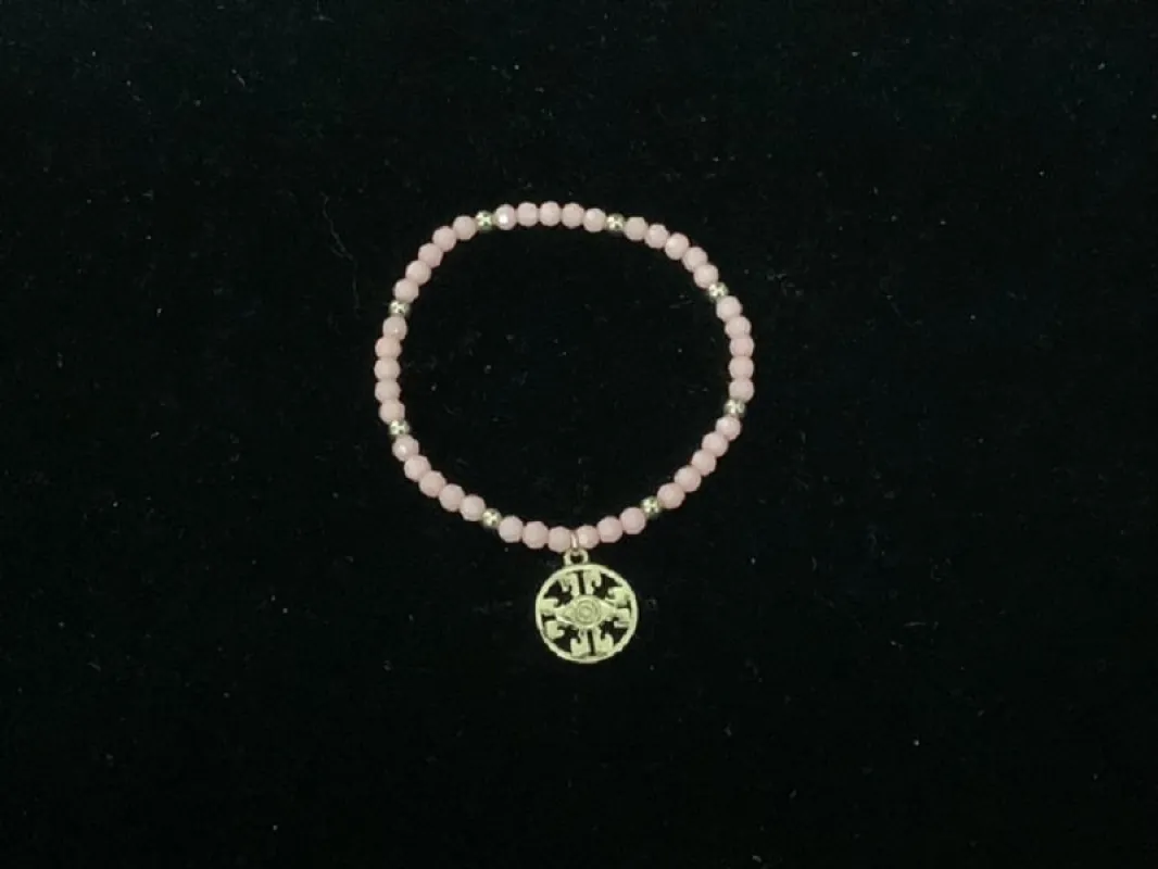 PINK STRETCH BRACELET EYE ( 13 GPK ) sold by Oh My Jewelry