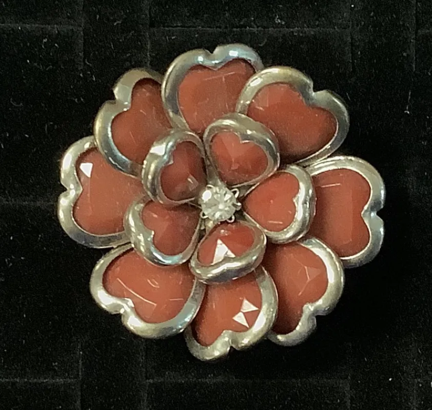 SILVER FLOWER RING BROWN ( 1000 BN ) sold by Oh My Jewelry