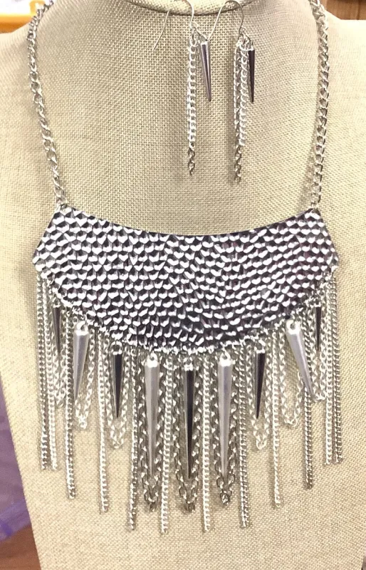 SILVER NECKLACE SET ( 1384 RH ) sold by Oh My Jewelry