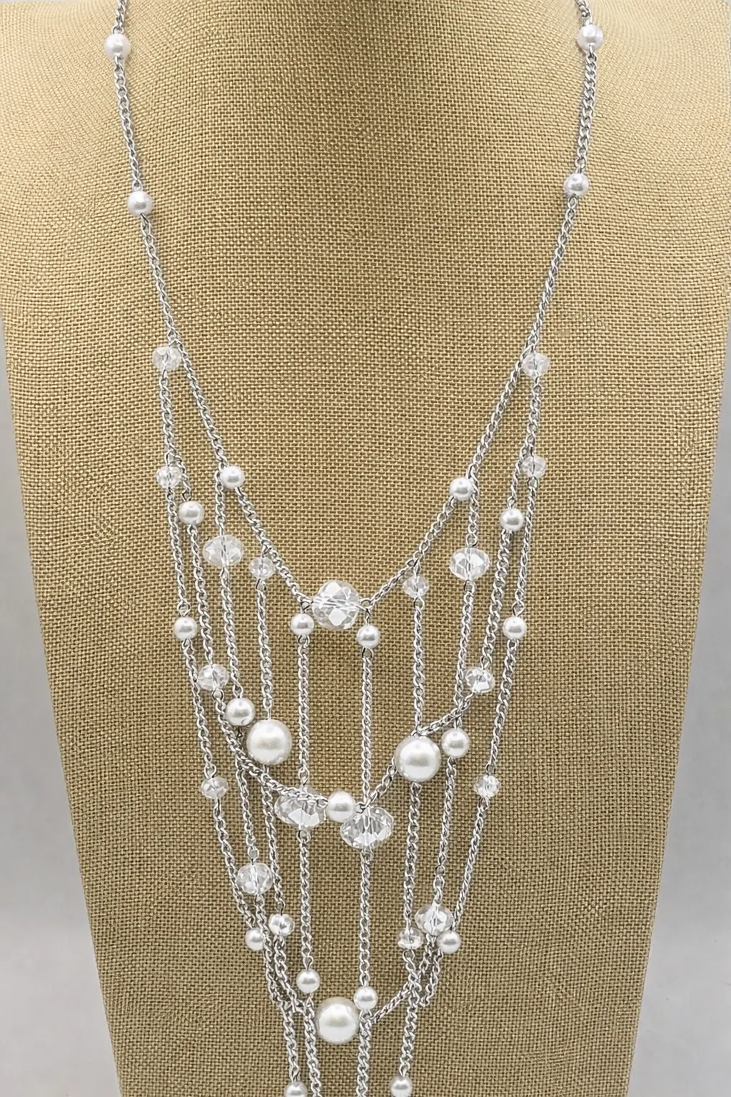 SILVER NECKLACE SET ( 50125 RH ) sold by Oh My Jewelry