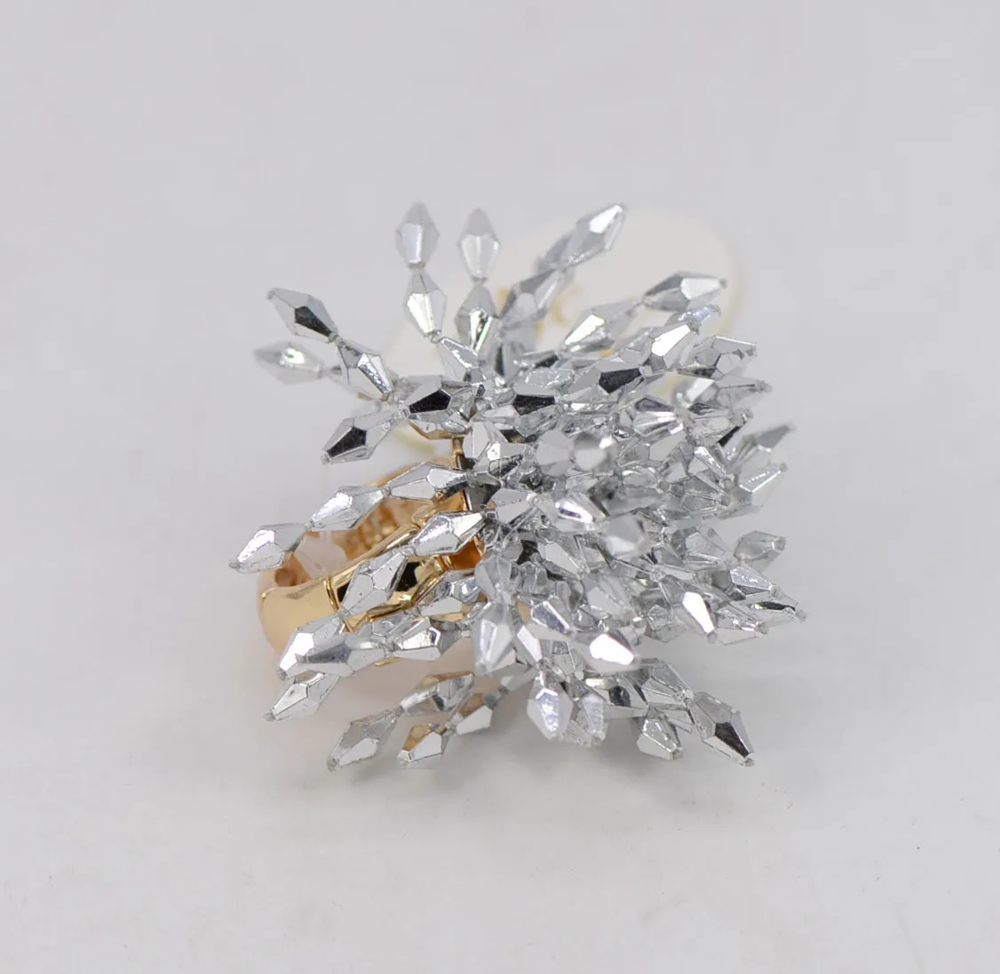 GOLD RING SILVER BEADS ( 1146 GLSIL ) sold by Oh My Jewelry