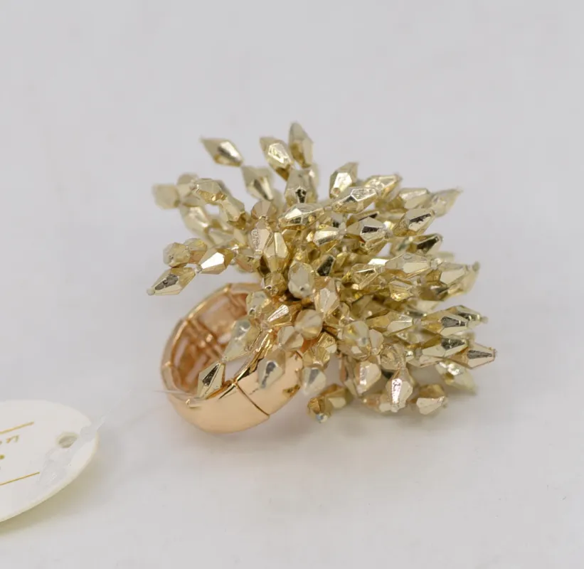 GOLD RING GOLD BEADS ( 1146 GLGOL ) sold by Oh My Jewelry