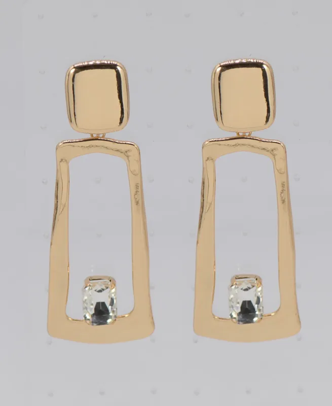 GOLD DANGLING EARRINGS ( 6565 GLCRY ) sold by Oh My Jewelry