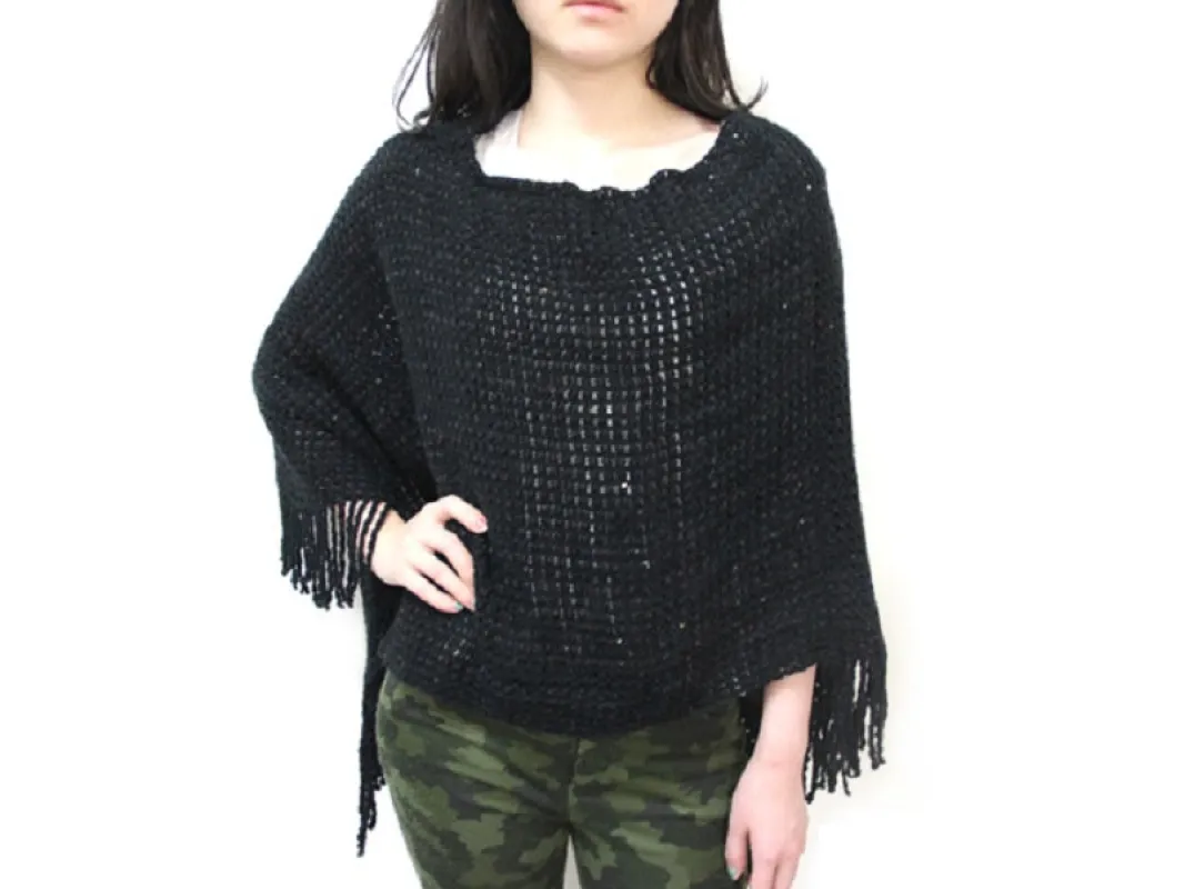 BLACK SHAWL (ID 0002 B ) sold by Oh My Jewelry