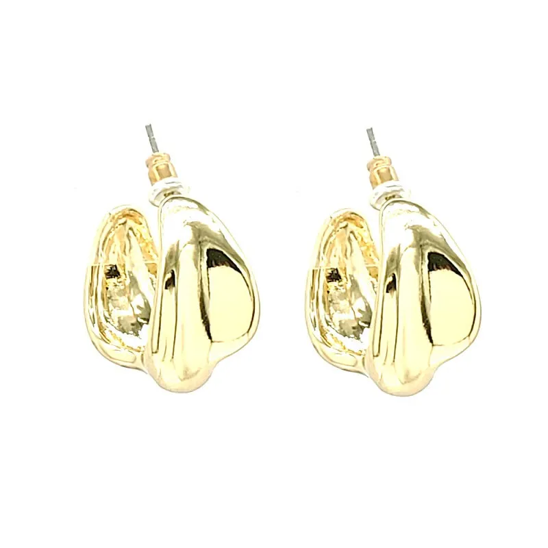 GOLD EARRINGS ( 8017 G ) sold by Oh My Jewelry