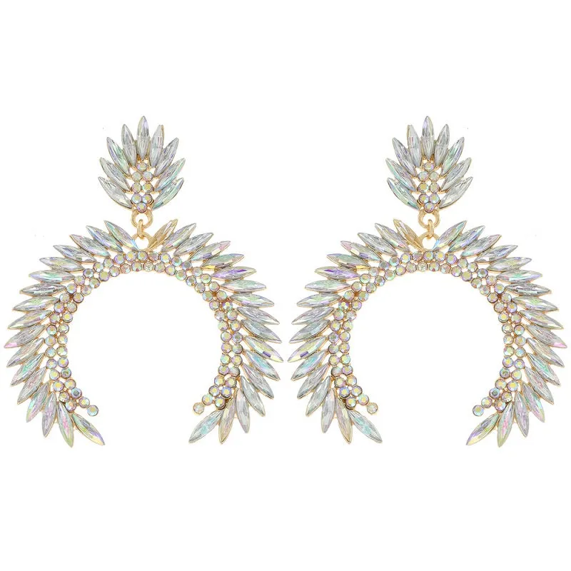 GOLD EARRINGS AB STONES ( 11982 GAB ) sold by Oh My Jewelry