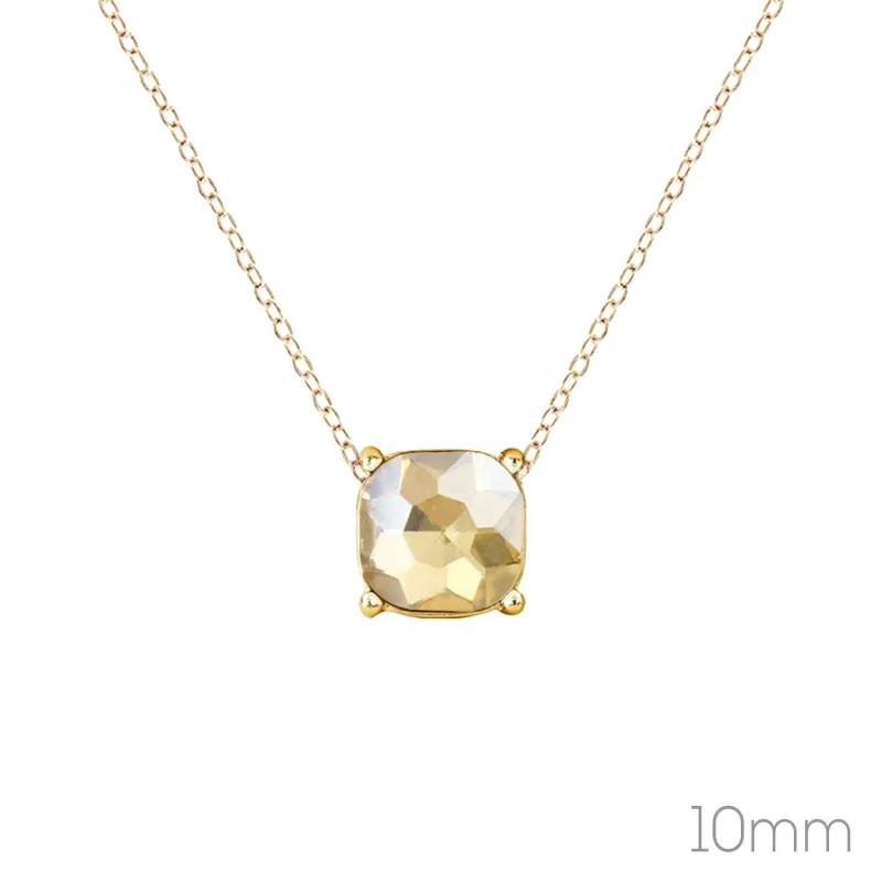 GOLD NECKLACE GOLD COLOR STONE ( 18034 GSG ) sold by Oh My Jewelry