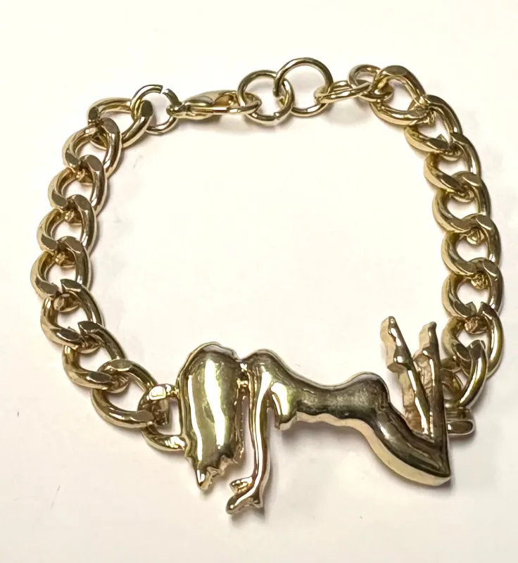 GOLD FEMALE BRACELET ( 0459 GD ) sold by Oh My Jewelry