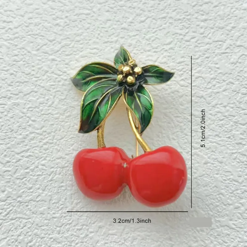 CHERRY BROOCH ( 95 ) made by Oh My Jewelry