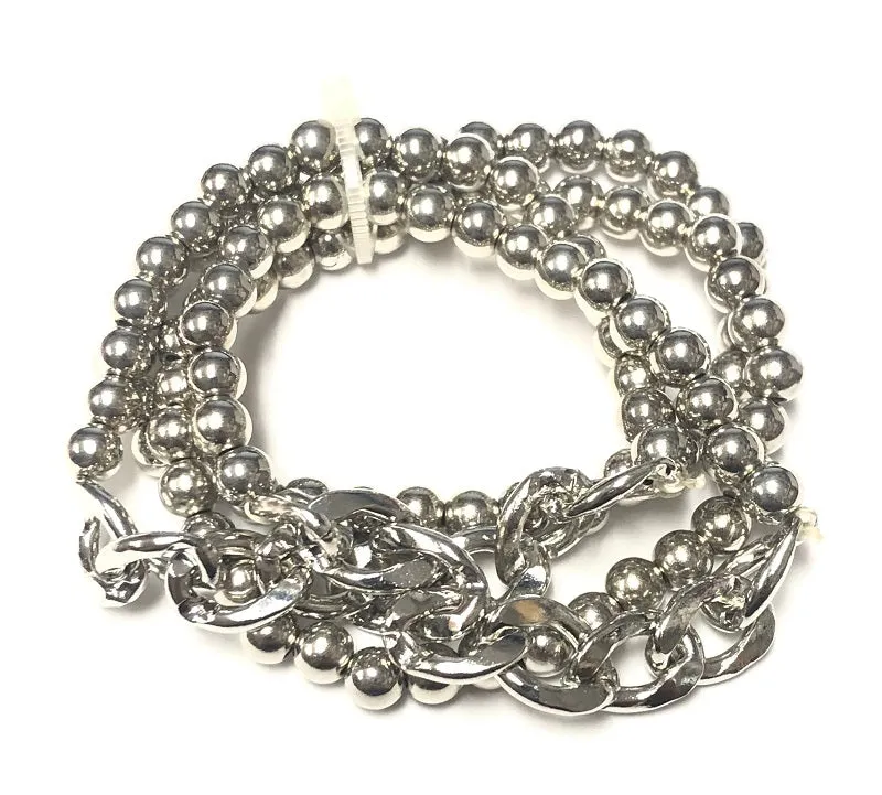 SILVER STRETCH BRACELET ( 1217 RD ) sold by Oh My Jewelry