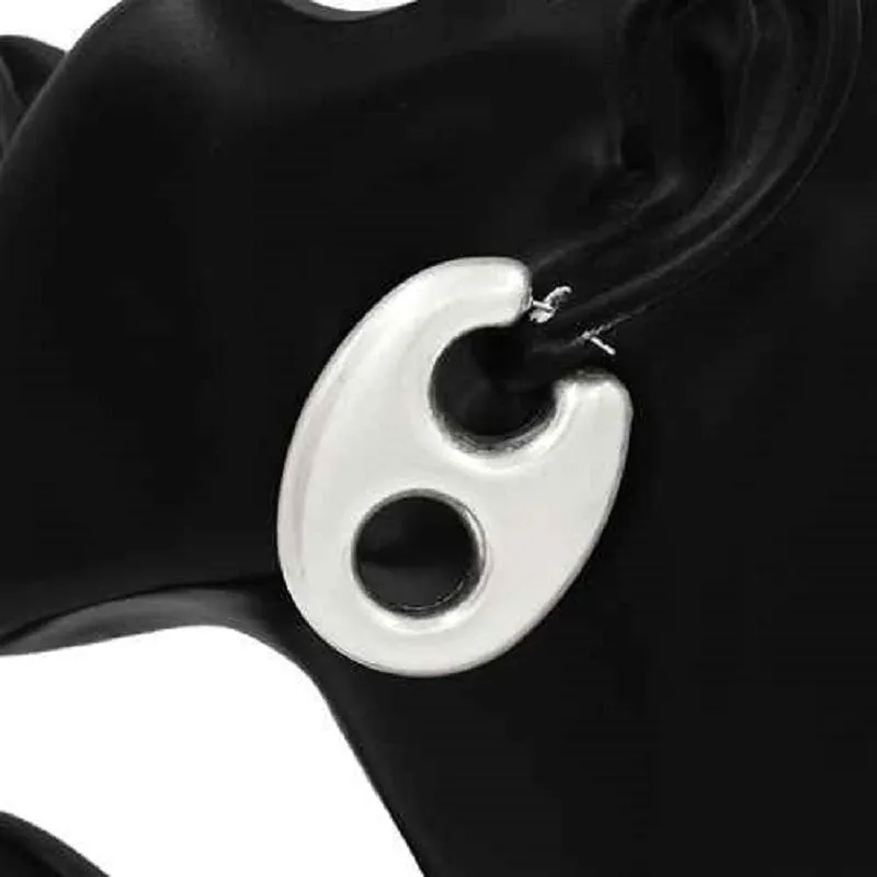 MATTE SILVER METAL FASHION EARRINGS ( 2710 SV ) made by Oh My Jewelry